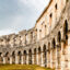 Architecture details of the Roman amphitheatre