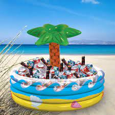 Palm Tree Oasis Inflatable Party Cooler $12