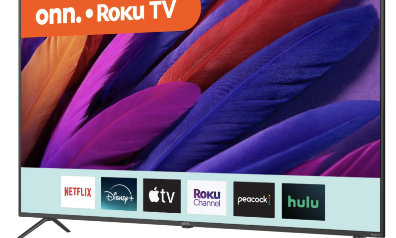 onn. 65” Class 4K UHD (2160P) LED Roku Smart Television HDR (100012587)