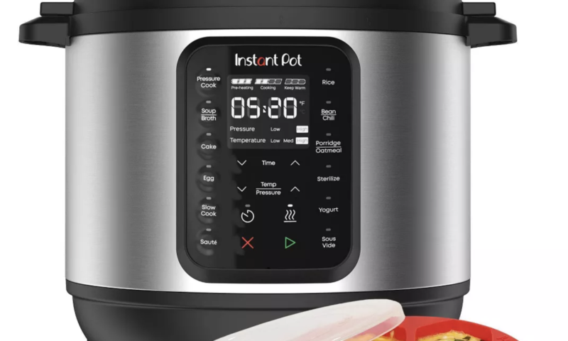 Instant Pot 6qt 9-in-1 Pressure Cooker $60