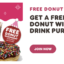 Free Donut with Drink Purchase