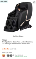 Massage chairs 55% off at homedepot