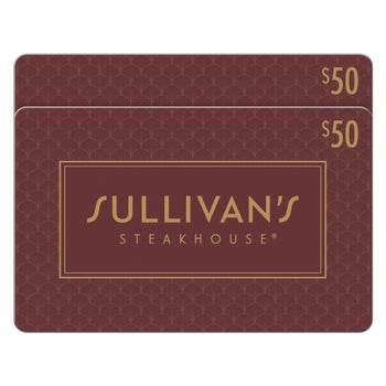 Sullivan’s Steakhouse Two Restaurant $50 E-Gift Cards ($100 Value) $69.9