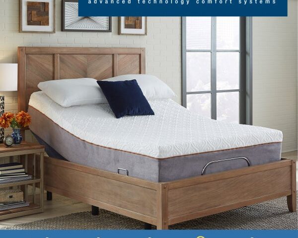 Sleep Science 14″ Copper Infused Firm Memory Foam Mattress with Adjustable Q-Plus Base $1359.9