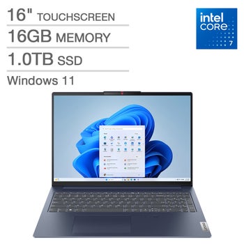 Lenovo 16″ Touchscreen Laptop I7 Windows 11 $699.9