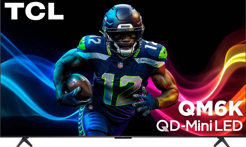 TCL – 75 QM6K Series 4K UHD HDR QD-Mini LED Smart TV with Google TV (2025) (was $1299.9) now-> $949.9