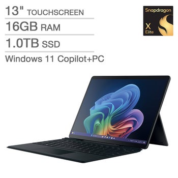 Microsoft Surface Pro Copilot+ PC Bundle – 13 OLED PixelSense Flow 2880 x 1920 Touchscreen- Qualcomm Snapdragon X Elite (12 core) Processor – Windows 11 – Graphite price was $1548.99 $999.99