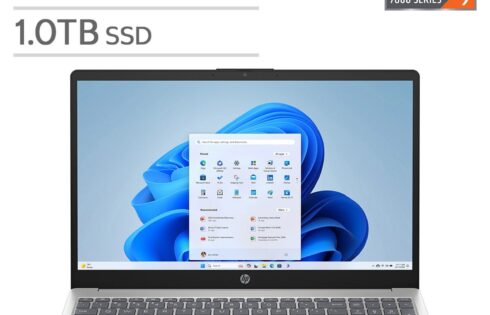 HP 15.6 FHD Touchscreen Laptop – AMD Ryzen 7 7730u Processor – 1920 x 1080 – 16GB Memory – 1TB SSD – Windows 11 Home price was $399.97