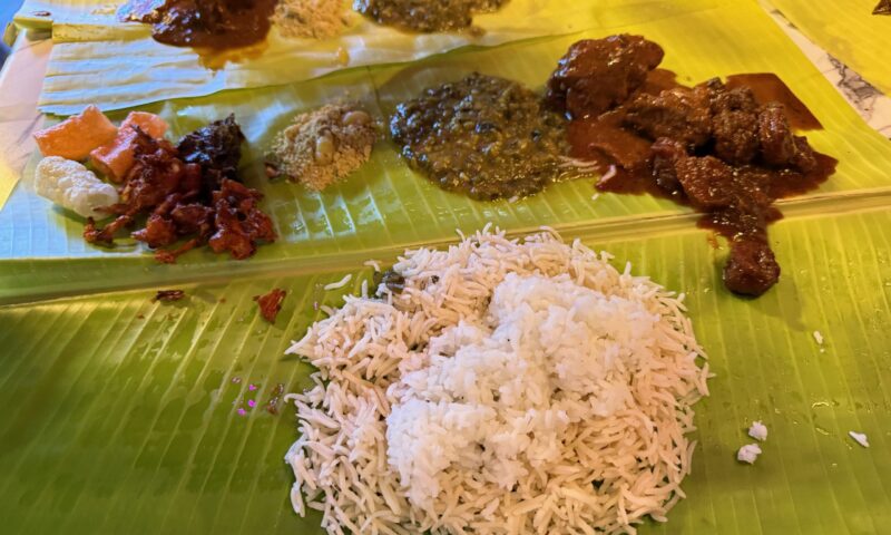 Banana Leaf Thali at Telangana Spicy Kitchen
